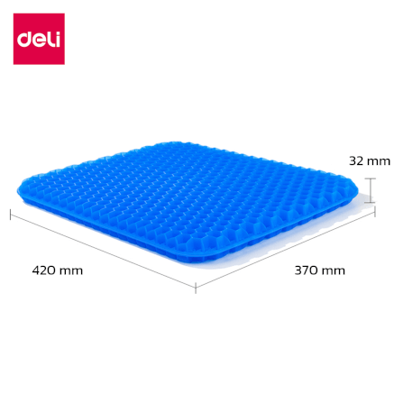 เบาะรองนั่งเจล Deli VS758-BL-01 ขนาด 37x42x3.2 cm_10